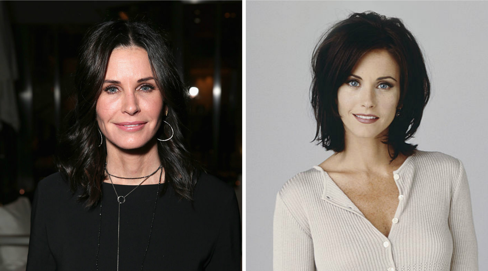 courteney cox now and then