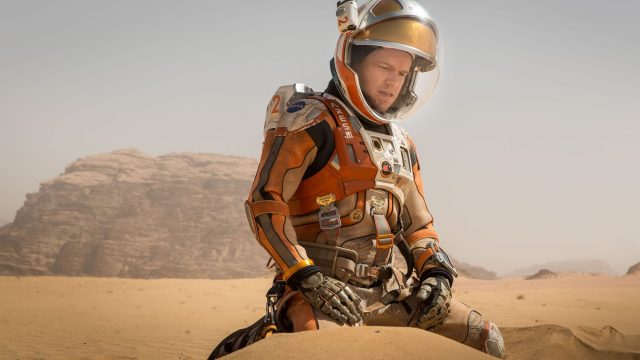 Matt Damon portrays an astronaut who faces seemingly insurmountable odds as he tries to find a way to subsist on a hostile planet.