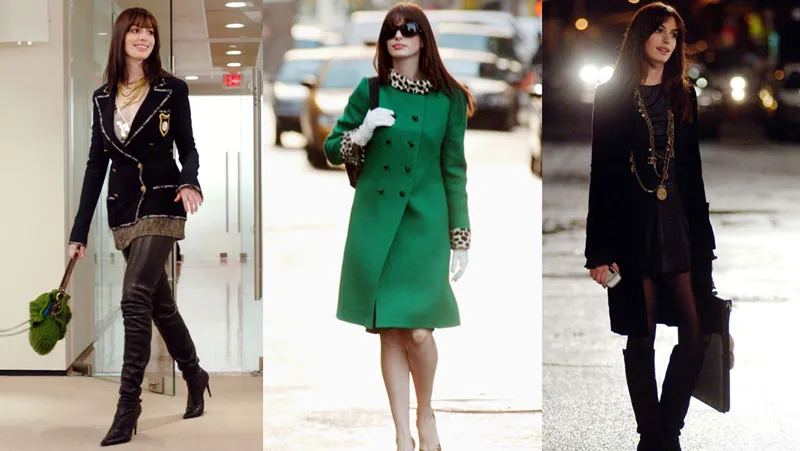 green coat devil wears prada