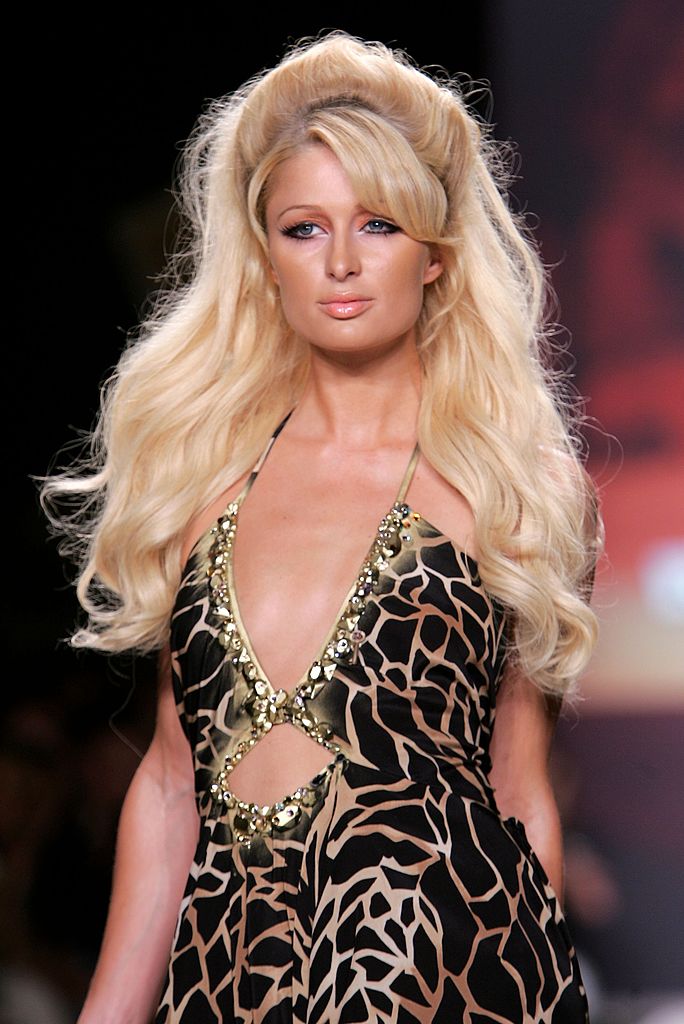 NEW YORK - SEPTEMBER 12:  Paris Hilton walks the runway at the Heatherette Spring 2007 fashion show during Olympus Fashion Week at the Tent in Bryant Park  September 12, 2006 in New York City.  (Photo by Bryan Bedder/Getty Images for IMG)
