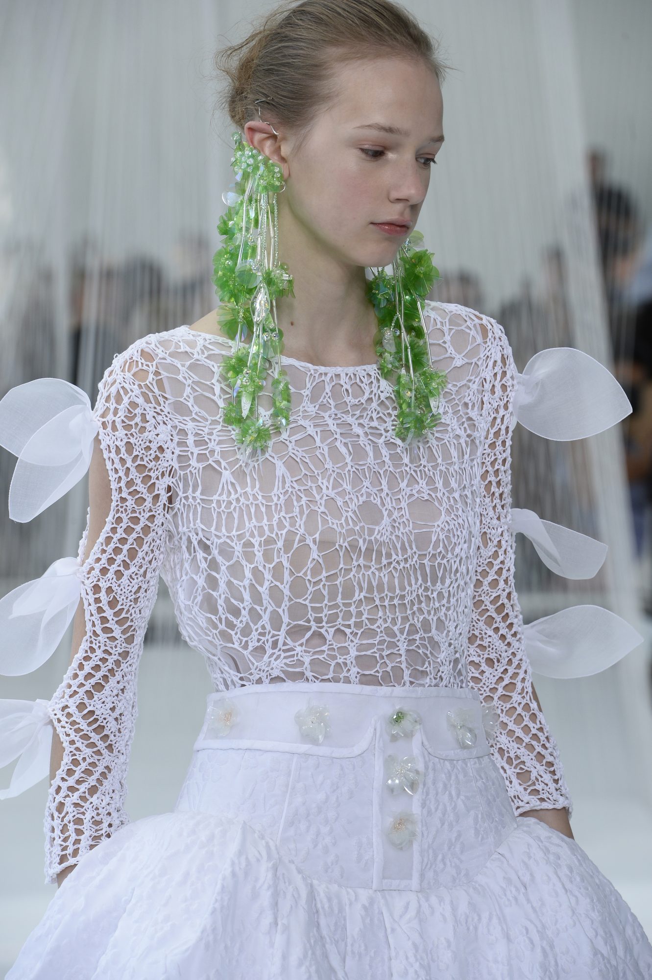 Majorly swooning over these intense icicle-inspired earrings at NYFW ...