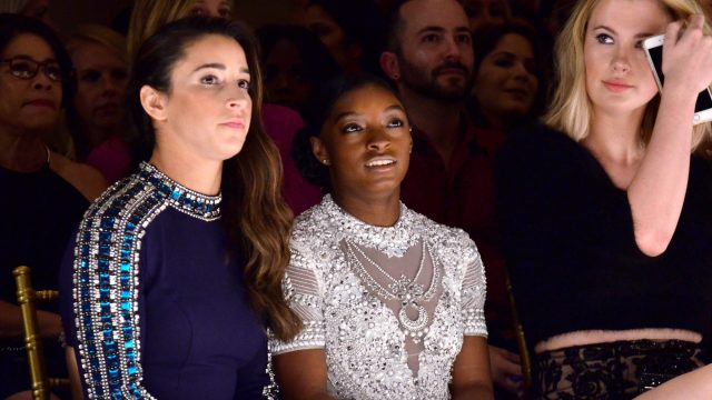 Picture of Aly Raisman Simone Biles NYFW