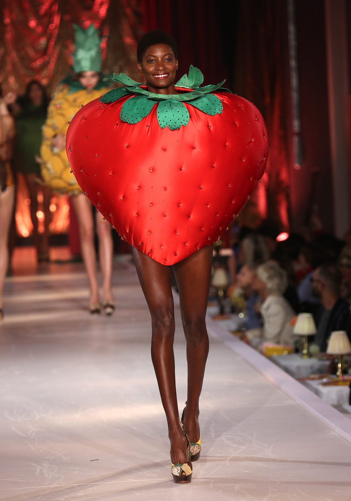 These models walked the runway in sexy fruit costumes, and it was as  awesome as it sounds - HelloGigglesHelloGiggles