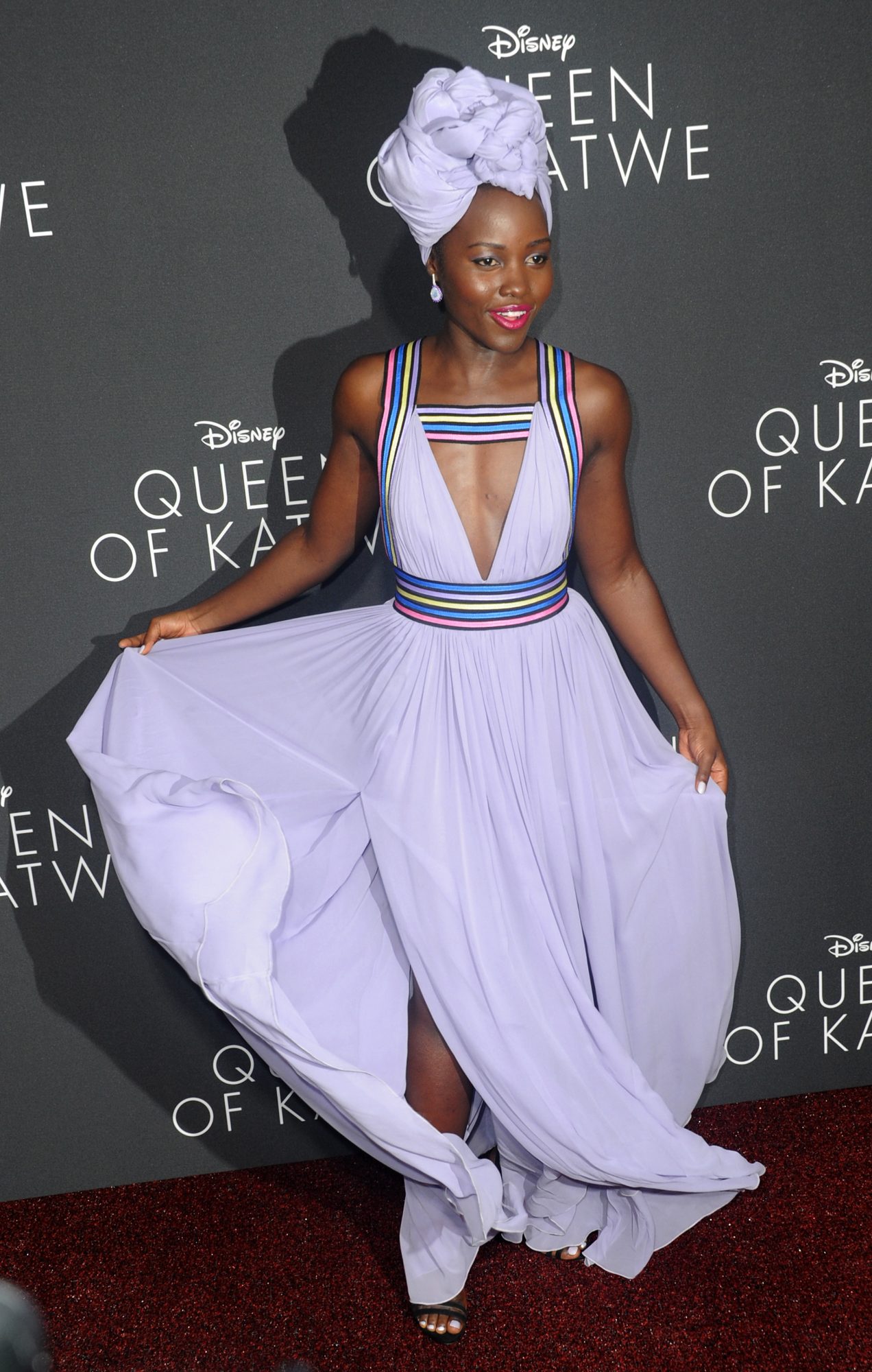 HOLLYWOOD, CA - SEPTEMBER 20:  Actress Lupita Nyong'o arrives for the Premiere Of Disney's