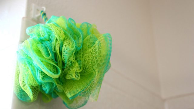 shower poof loofah