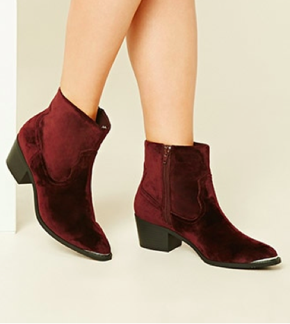 Forever 21 hotsell velvet boots