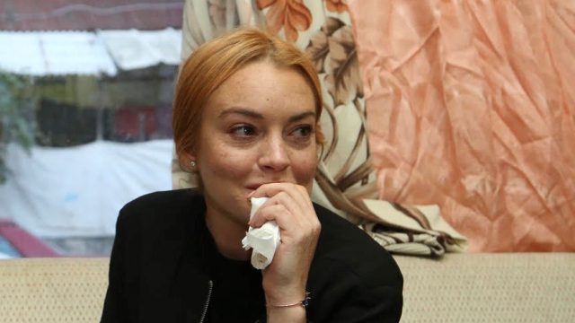 Hollywood actress Lindsay Lohan visits Syrians in Turkey