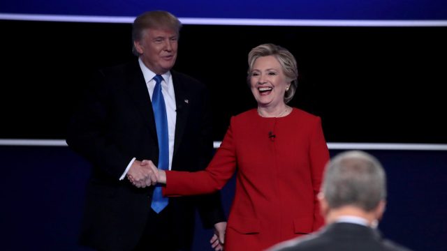 Hillary Clinton And Donald Trump Face Off In First Presidential Debate At Hofstra University