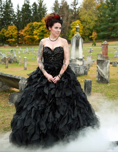 halloween wedding dresses