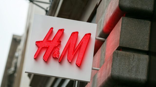 Inside A Hennes And Maurtiz Store As Britain's Inflation Rate Turned Negative
