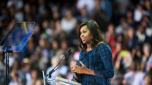 Michelle Obama Campaigns For Hillary Clinton In Philadelphia