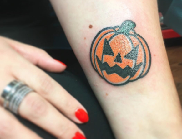 60 Pumpkin Tattoos For Men  Jack O Lantern Design Ideas