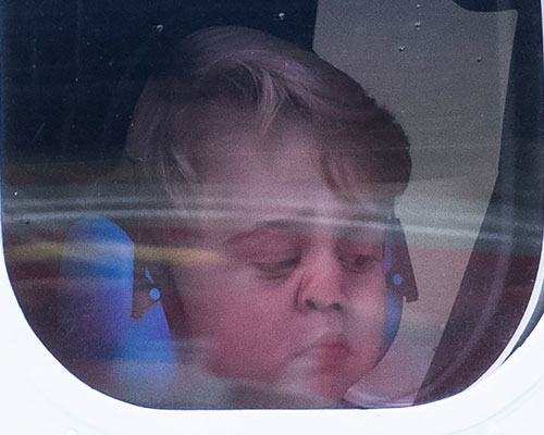 Prince George pressing his face against a window is all of us on ...