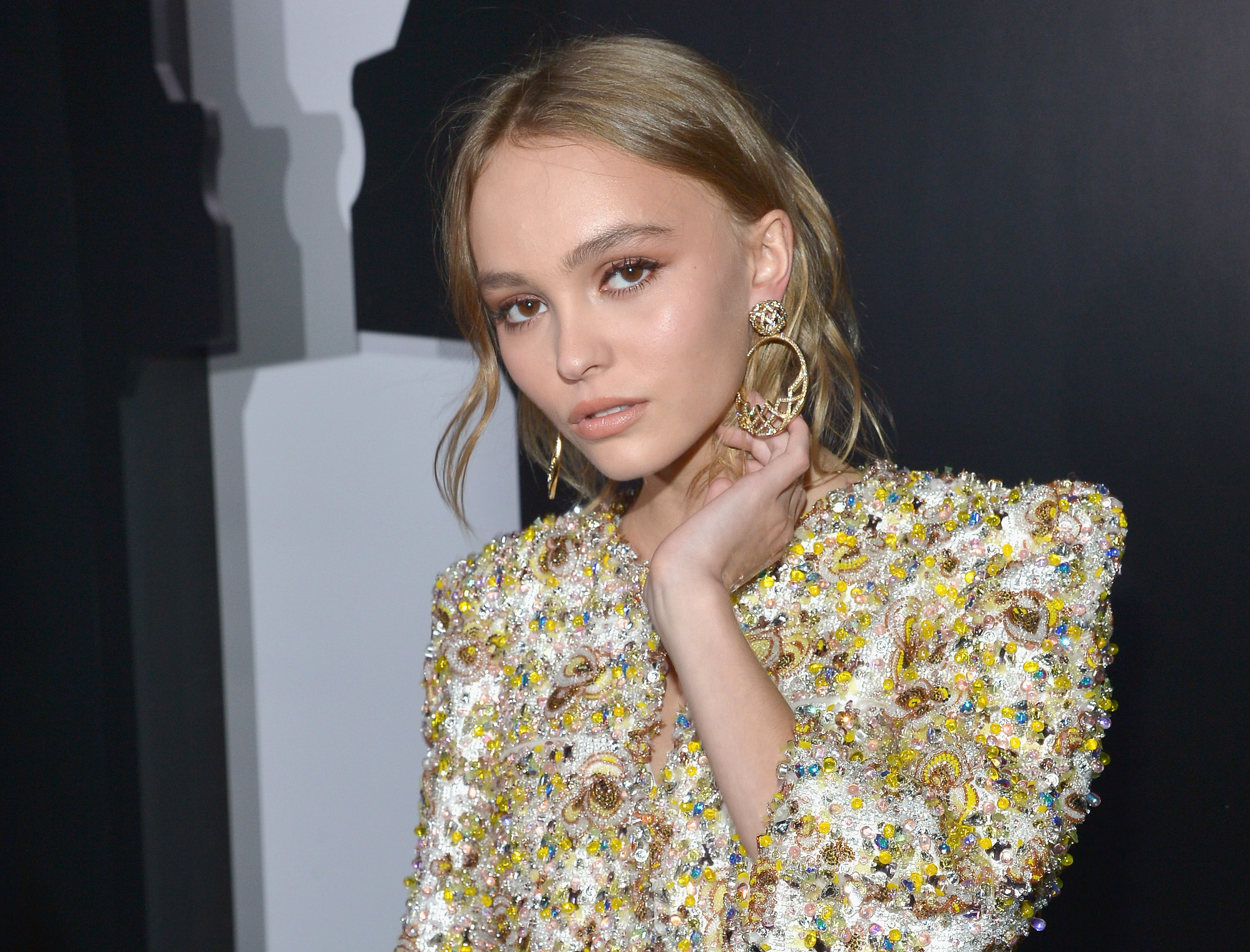 Lily-Rose Depp and Mom Vanessa Paradis Attend Chanel PFW Show