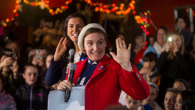 Lena Dunham And Abby Wambach Attend Women For Hillary Events