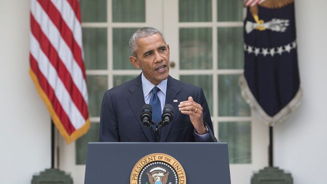 President Barack Obama Delivers Remarks On The Paris Agreement