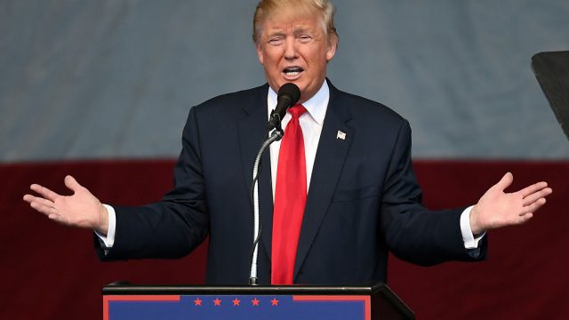 Donald Trump Holds Campaign Rally In Nevada