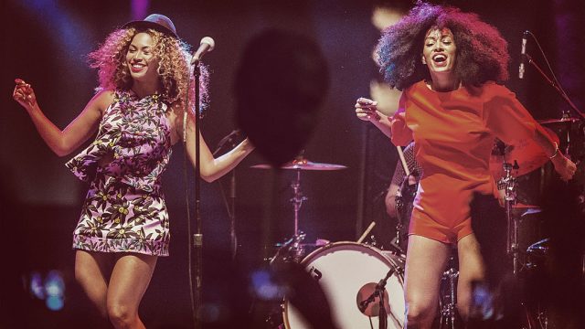 Beyonce and Solange