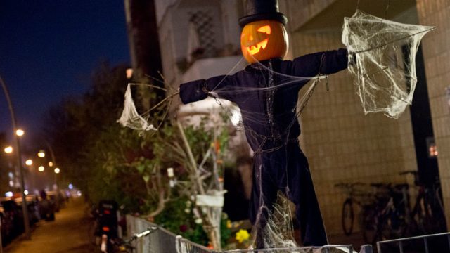 Halloween Character With Pumpkin Head