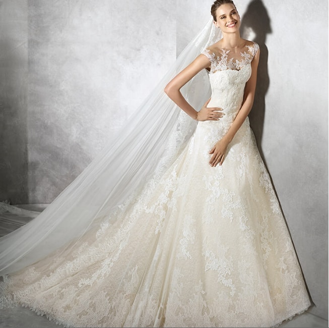 We are madly in love with these brand new blush wedding gowns, made ...