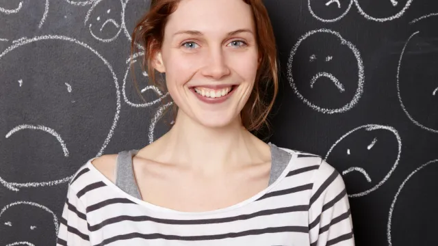 Young woman smiling