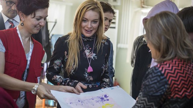 American actress Lindsay Lohan in Gaziantep