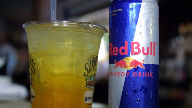 Red Bull Energy Drink Mixed With Alcohol
