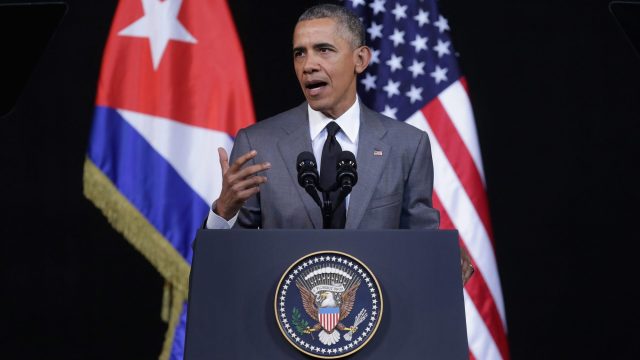 President Obama Delivers Speech At Gran Teatro In Havana