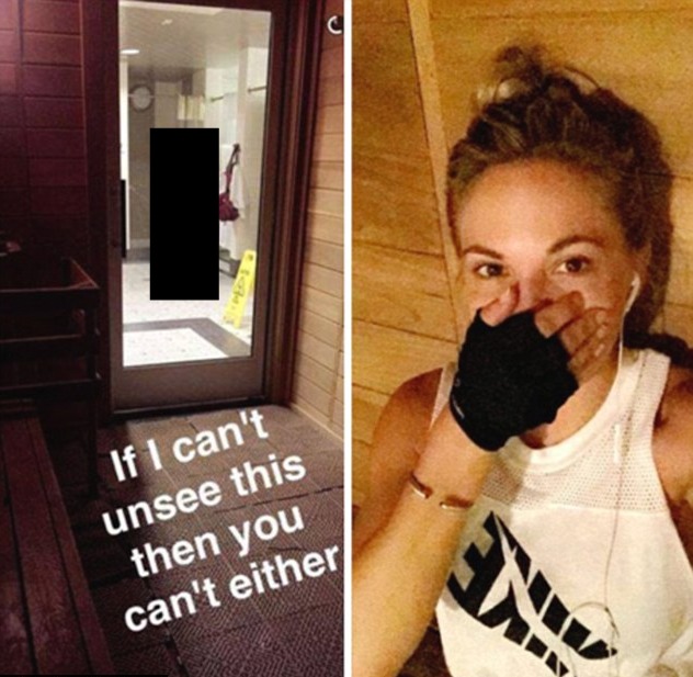 Today In Not Okay Model Snapchats Nude Woman In Locker Room Body Shames Her