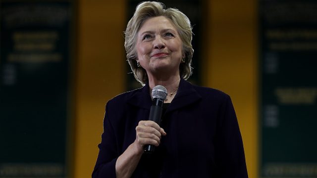 Hillary Clinton Campaigns At Voter Registration Event In Detroit