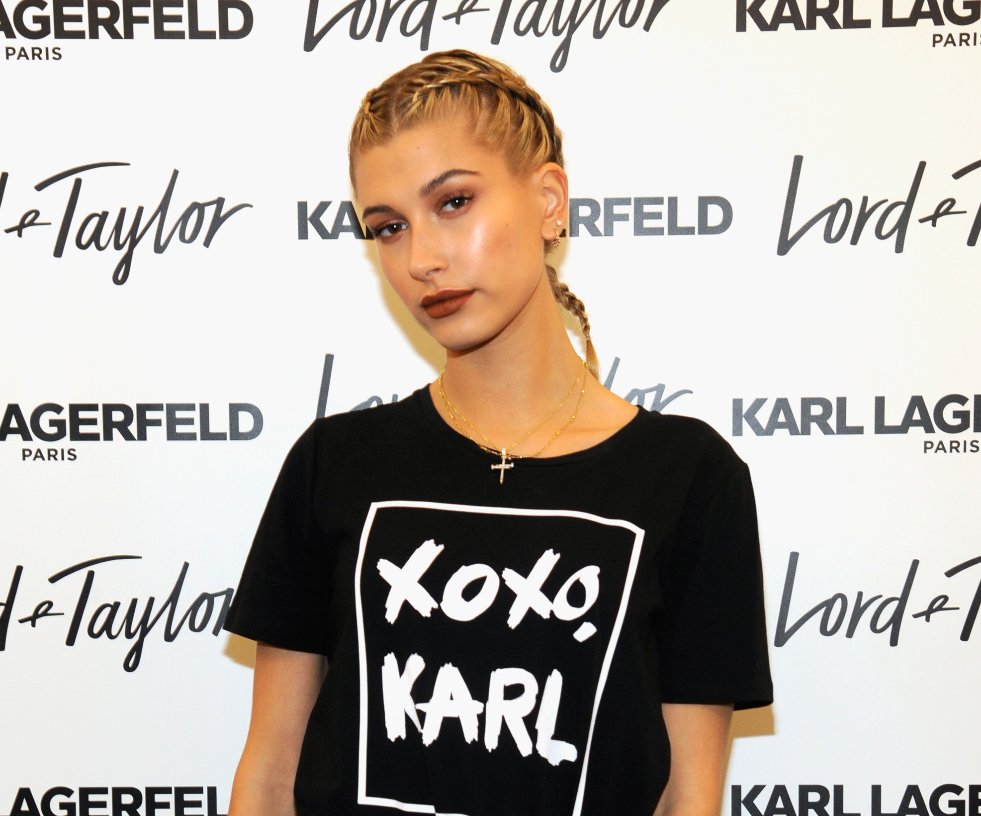 Hailey Baldwin Wore a Button Up Shirt and No Pants