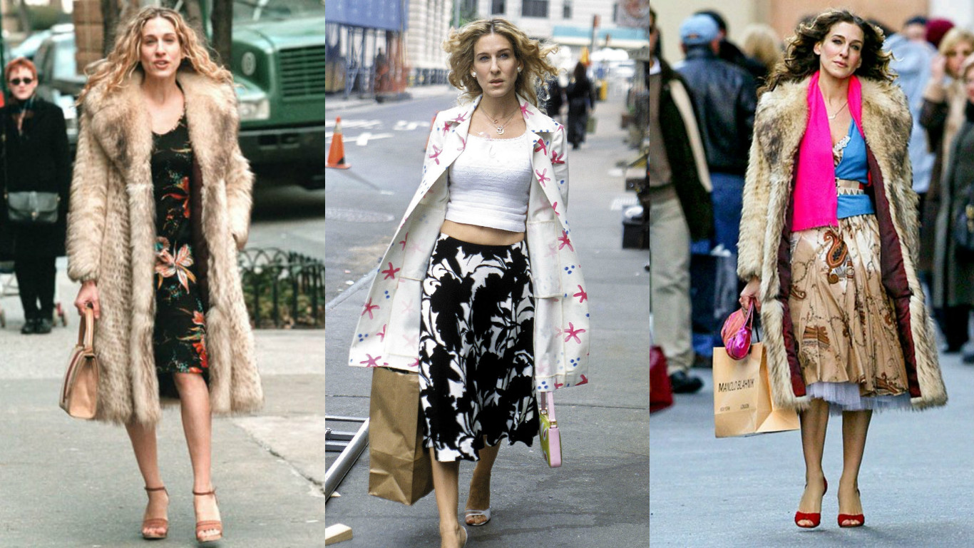 Some Carrie's outfits💙 #sarahjessicaparker #carriebradshaw #satc #and