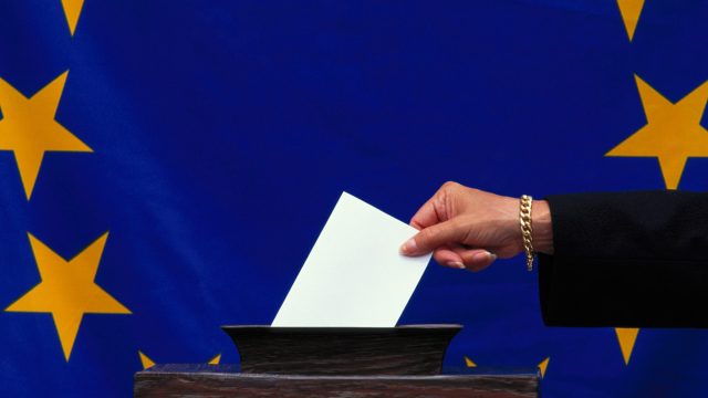 EC FLAG BY BALLOT BOX