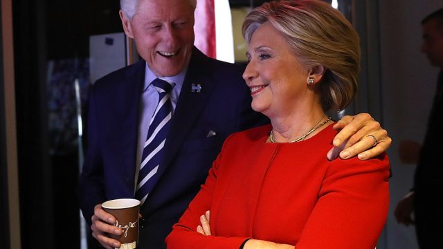 Hillary Clinton Campaigns Across US One Day Ahead Of Presidential Election