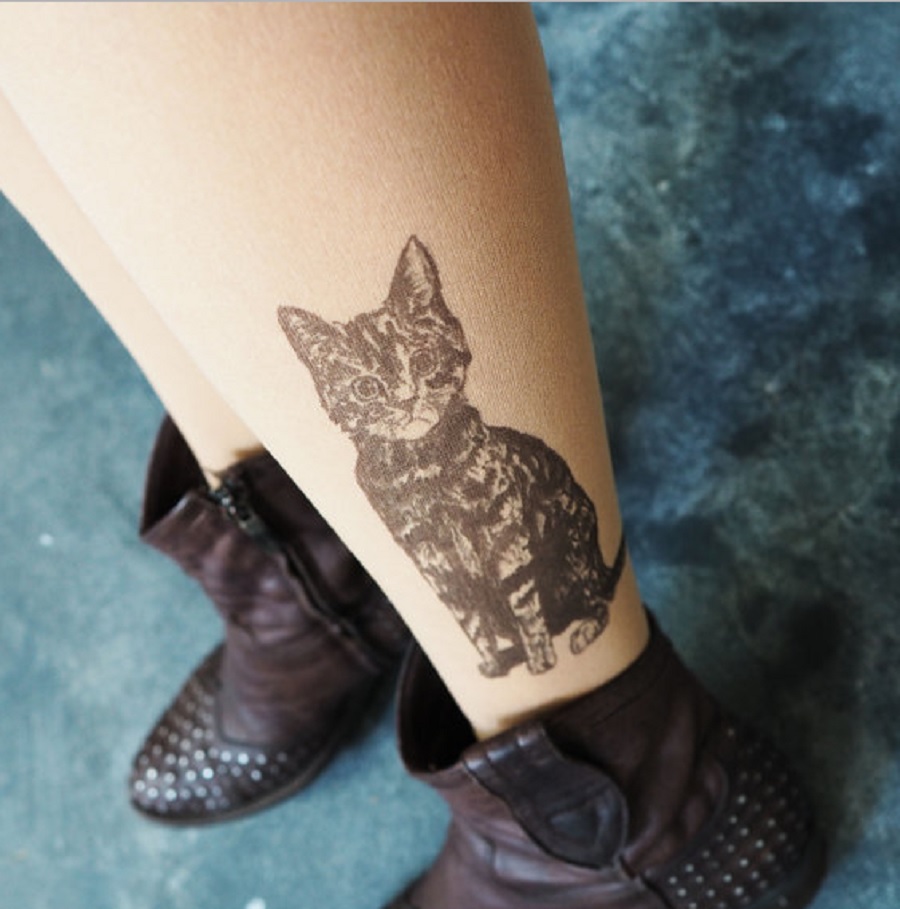 Tattoo tights Have beautiful decorated legs without getting tattoos   Dangerous Minds