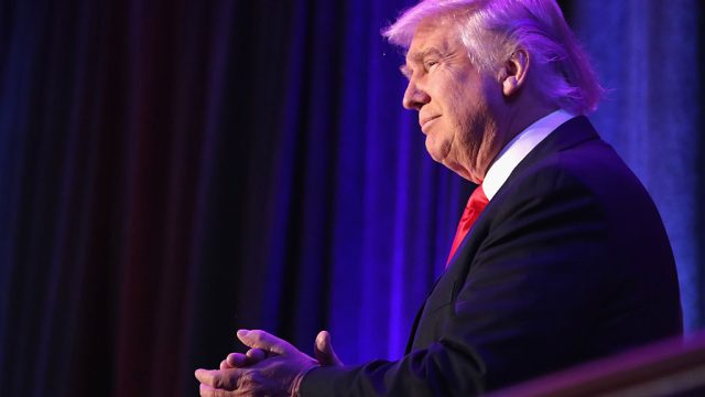 Republican Presidential Nominee Donald Trump Holds Election Night Event In New York City