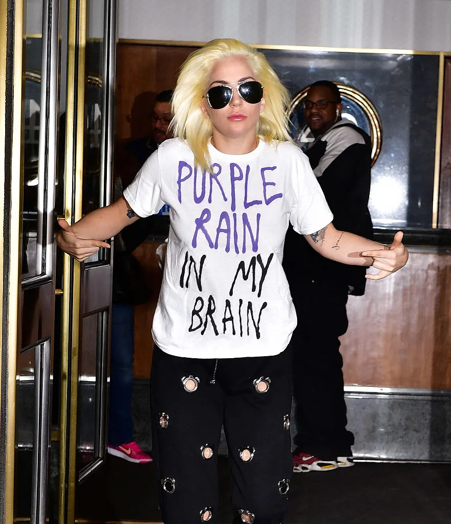 Lady Gaga's Prince-inspired tee is exactly what we need in the