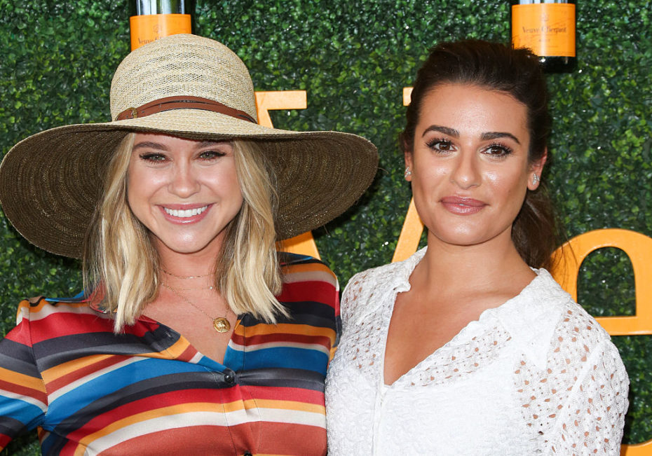 Gleeks rejoice Lea Michele hosted an engagement party for