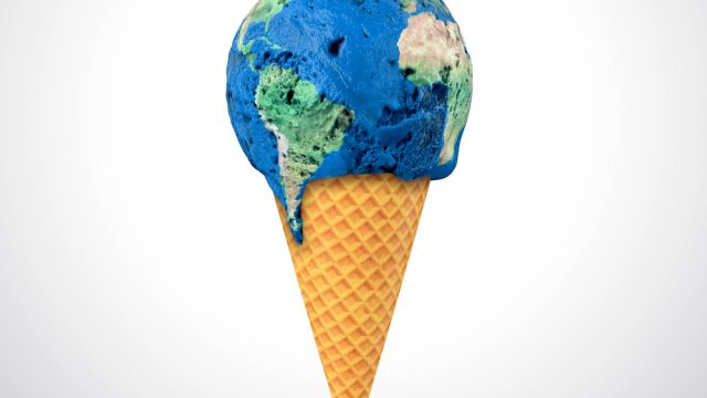 Global warming, conceptual artwork