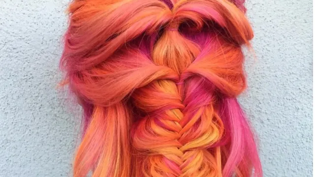 We are in love with this bright and fiery phoenix hair trend -  HelloGigglesHelloGiggles