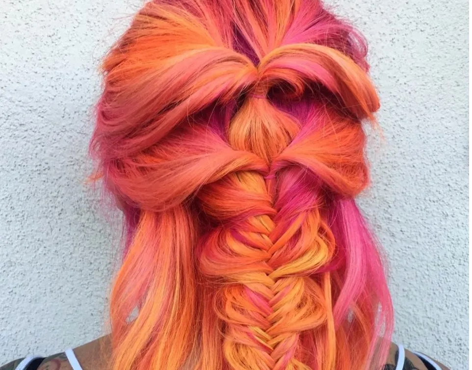 We are in love with this bright and fiery phoenix hair trend ...