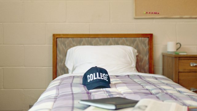 Empty dorm room
