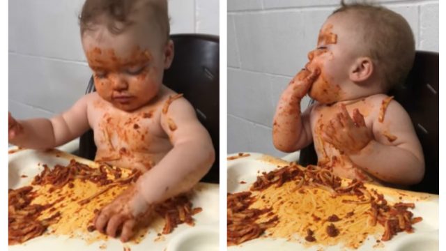 baby-eats-spaghetti