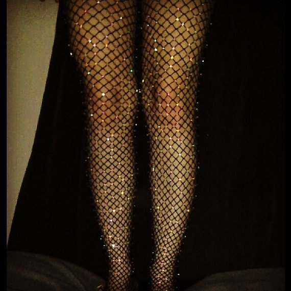 ASOS Glitter Fishnet Tights