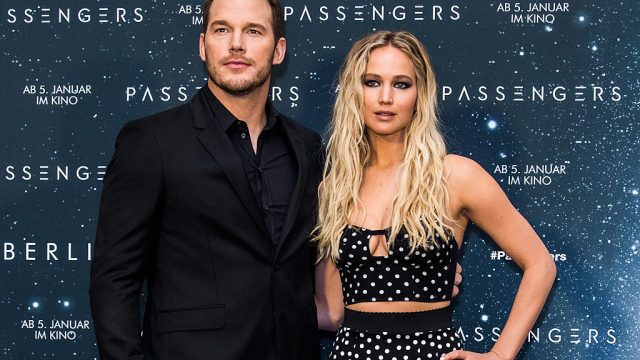 Chris Pratt and Jennifer Lawrence