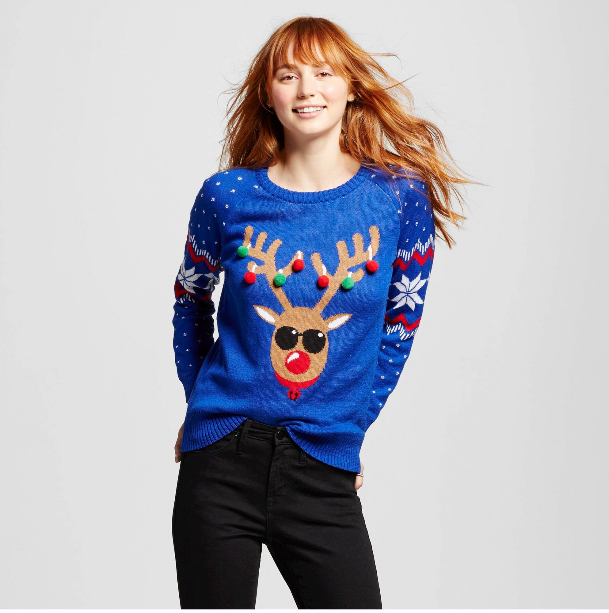 Fleece navidad sweater on sale target