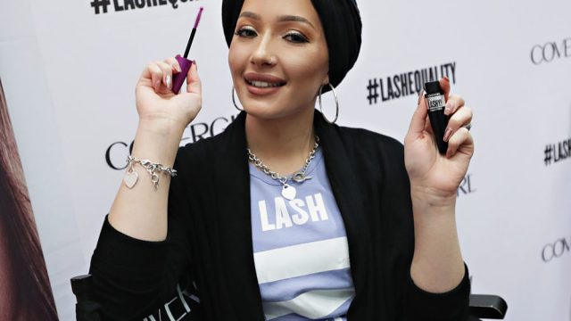 DJ, host, model and actress Amy Pham and beauty blogger Nura Afia offer a sneak peek at the new COVERGIRL So Lashy mascara and commercial that promotes #LashEquality in New York City