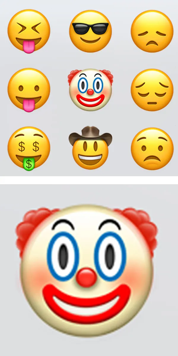 🤡 Clown Face Emoji — (2) Meanings, Copy & Paste