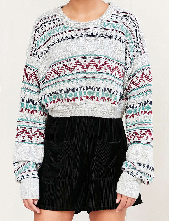 Urban renewal remade hotsell fair isle cropped sweater