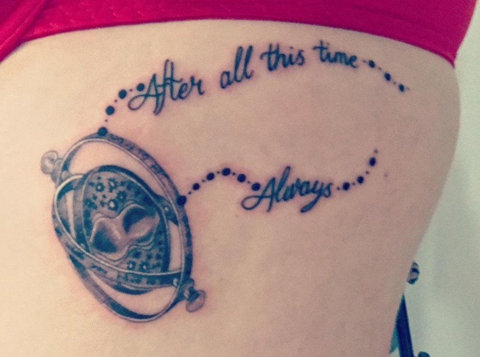 My newest tattoo from my favorite movie series Quotes character  everything touching It doesnt really look like that Pictures fk up  tattoos Life is cruel why should the afterlife be any different 